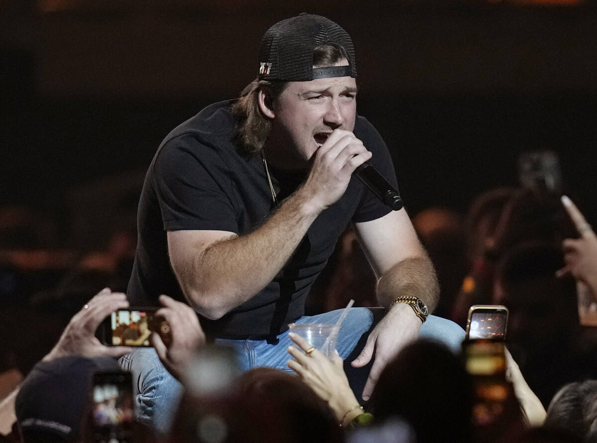 FILE - Morgan Wallen performs on the first night of the 2022 iHeartRadio Music Festival in Las ...