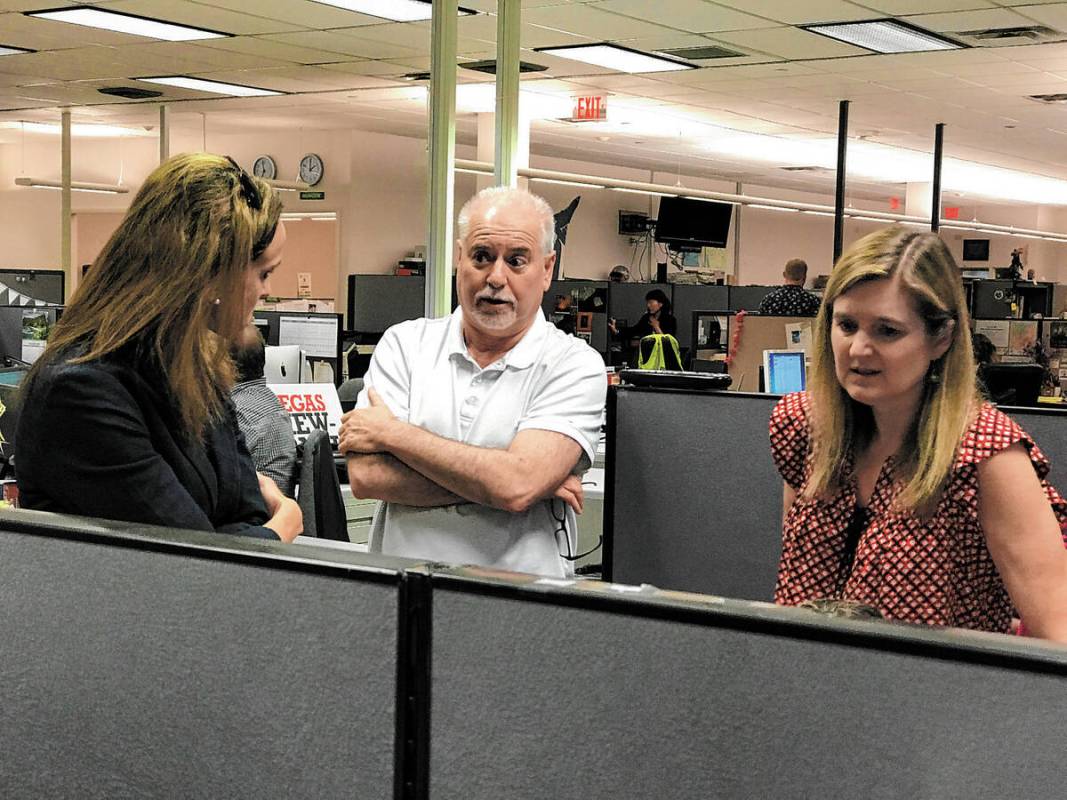 Harrison Keely Special to the Las Vegas Review-Journal From left, Karisa King, Jeff Germa ...