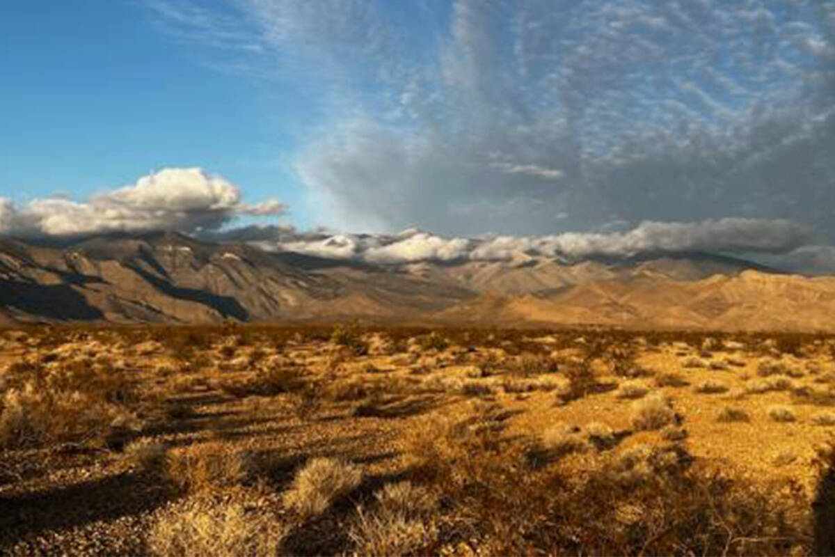 Sunrise at Rob Lauer's 240-acre Las Vegas Spaceport site in Clark County near Pahrump. (Courtes ...