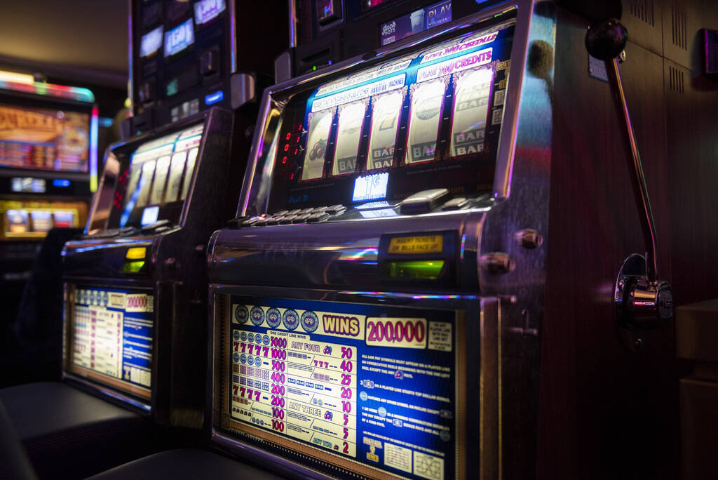 File - Slot machines at Circa on Thursday, May 19, 2022, in Las Vegas. (Steel Brooks/Las Vegas ...