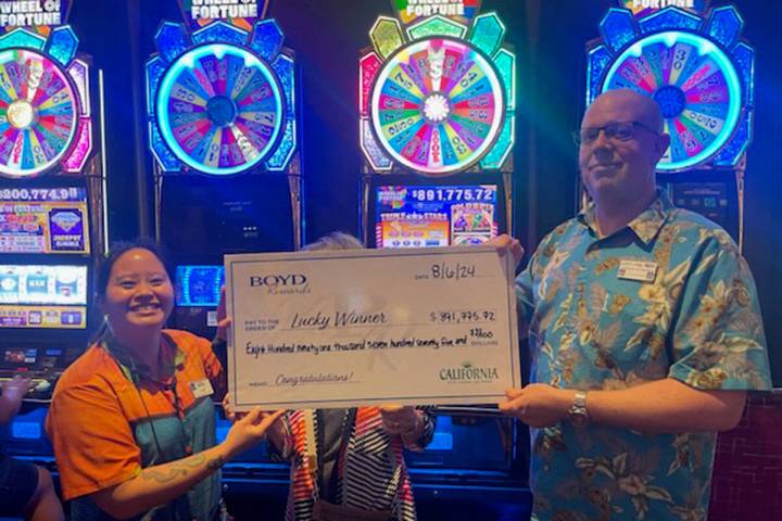 A Hawaiian visitor won a progressive jackpot of $891,775.72 on a Wheel of Fortune slots machine ...