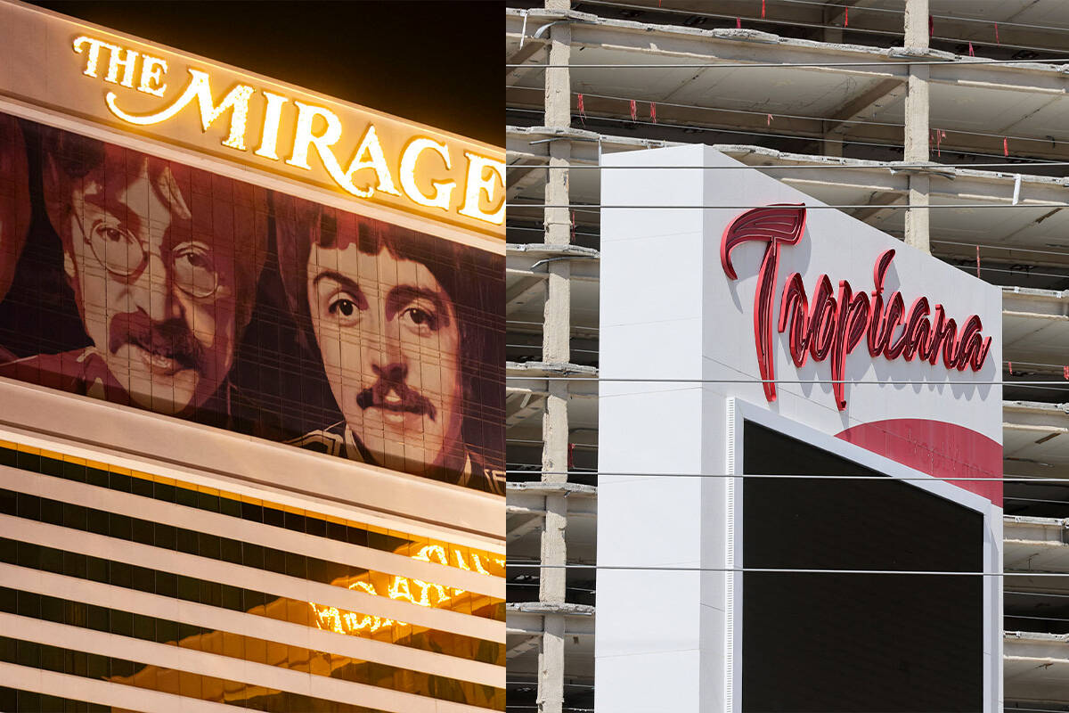 The two largest casino-hotel operators on the Las Vegas Strip are taking the good with the bad ...