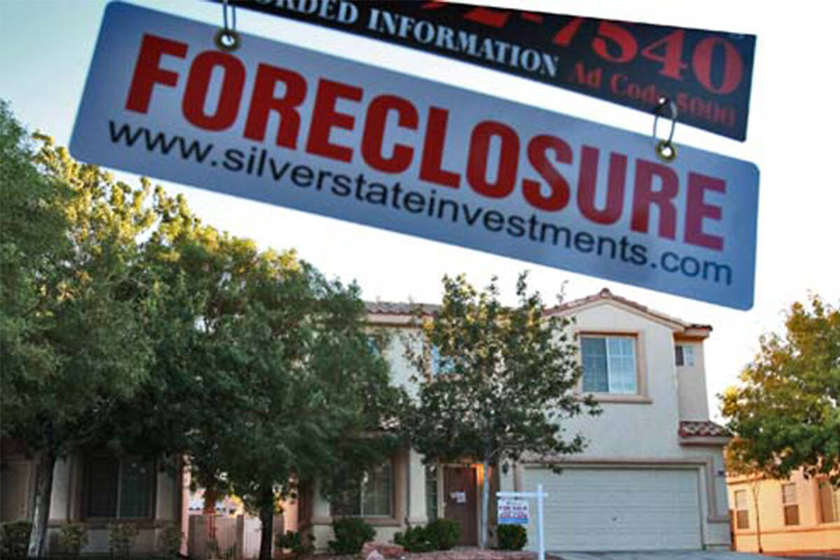 Notices of default for mortgages are on the rise in Las Vegas. (Las Vegas Review-Journal)