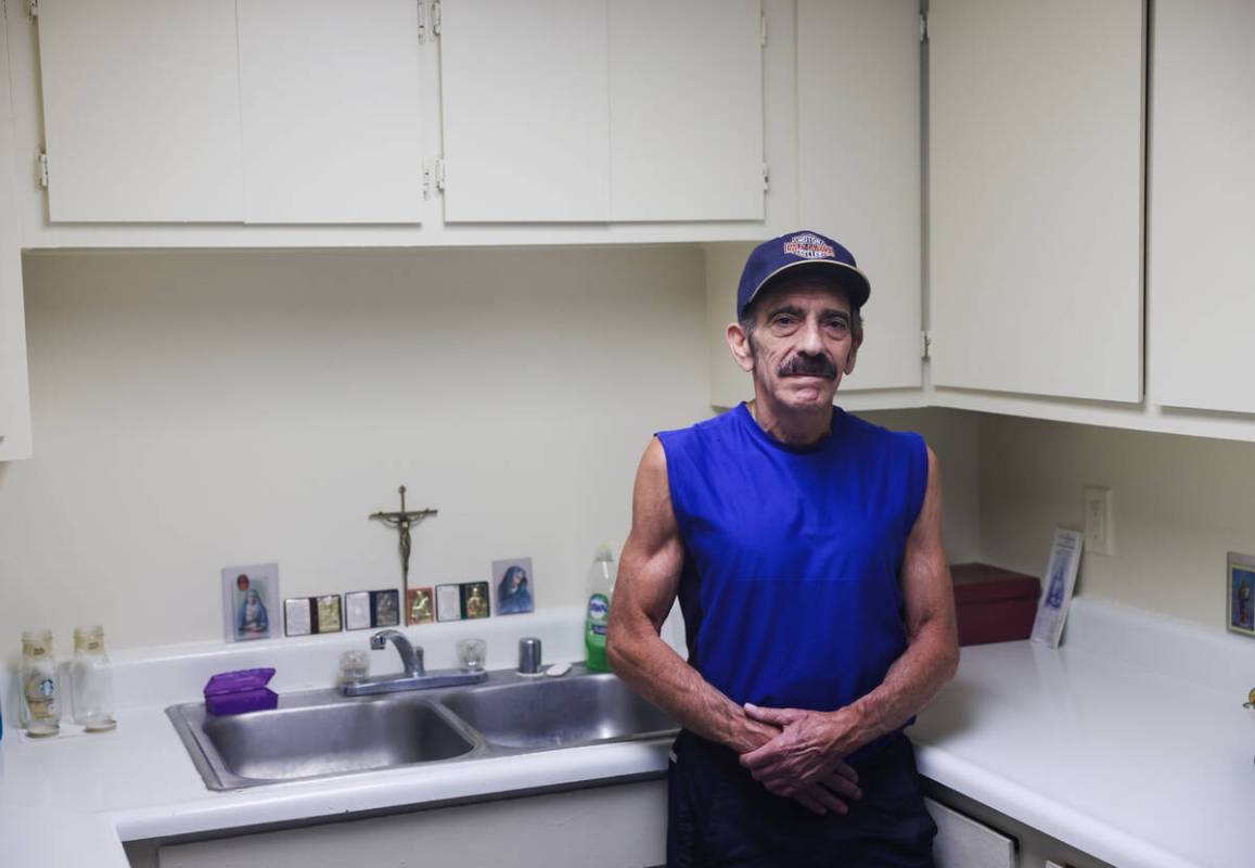 Frederick Belcastro, who received rental money assistance from the nonprofit HopeLink after liv ...