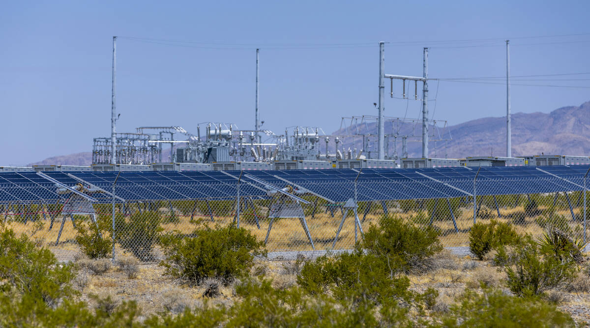 The Yellow Pine Solar Project, shown on July 31, 2024, is the first in existence near where mul ...