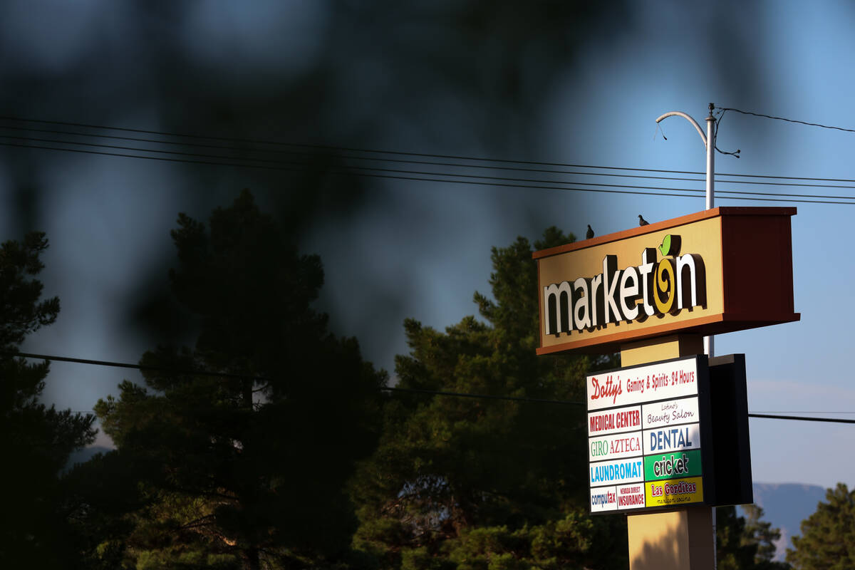 A Marketon supermarket at the intersection of North Decatur Boulevard and West Washington Avenu ...