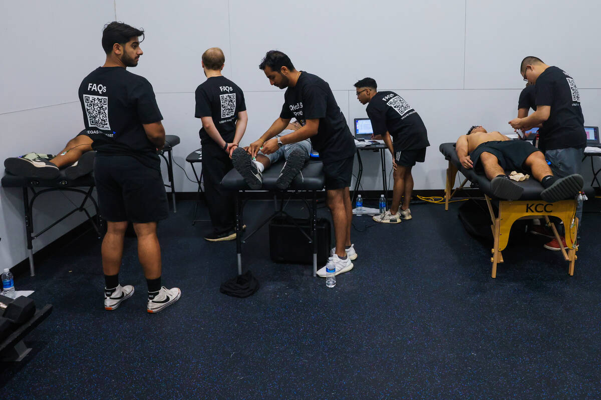 Students get their hearts screened during an event by Vegas Has a Heart at the College of South ...