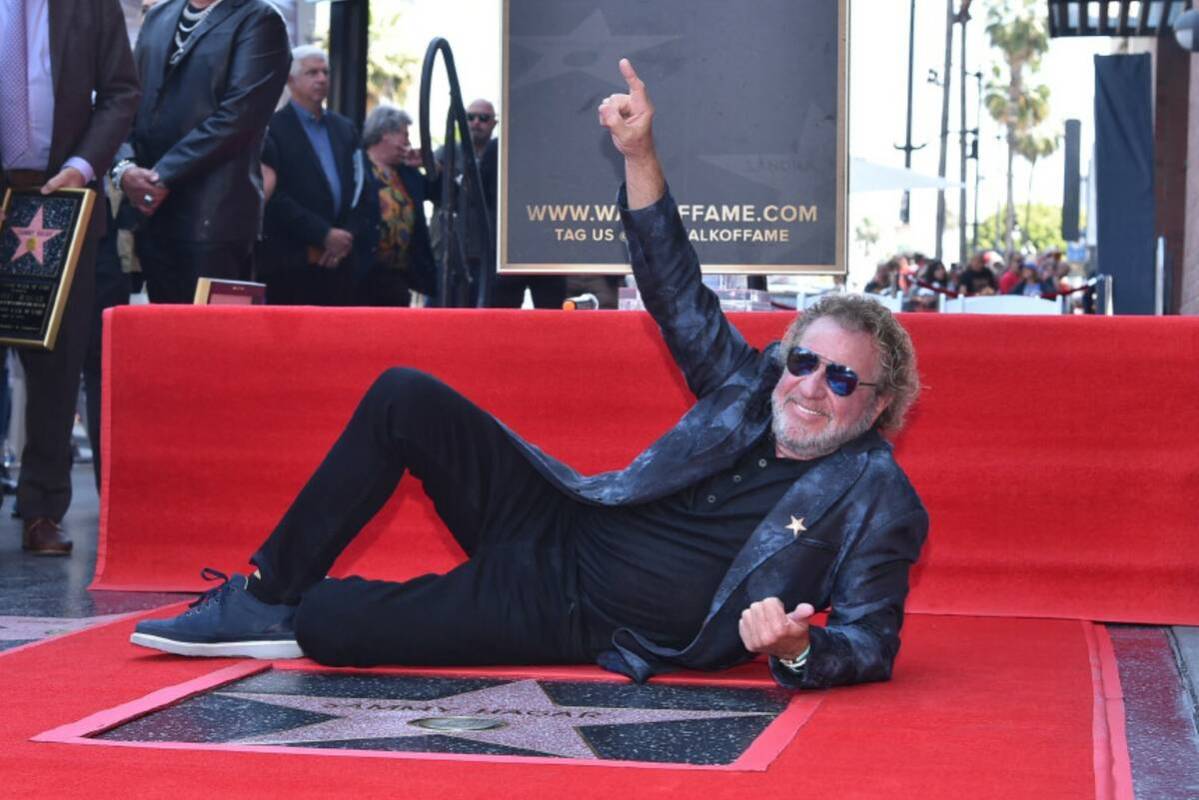 Sammy Hagar attends a ceremony honoring him with a star on the Hollywood Walk of Fame on Tuesda ...