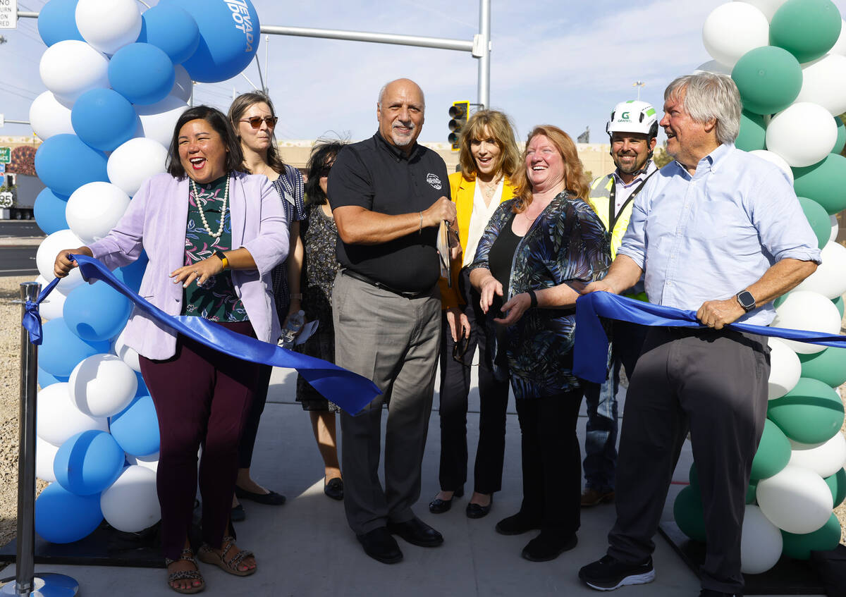 (Left to right front) Assemblywoman Erica Mosa, Lt. Gov. Stavros Anthony, Tracy Larkin Thomason ...