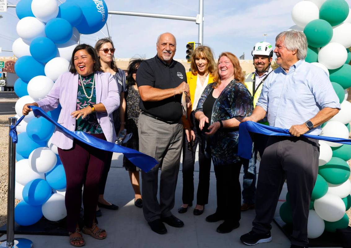 (Left to right front) Assemblywoman Erica Mosa, Lt. Gov. Stavros Anthony, Tracy Larkin Thomason ...