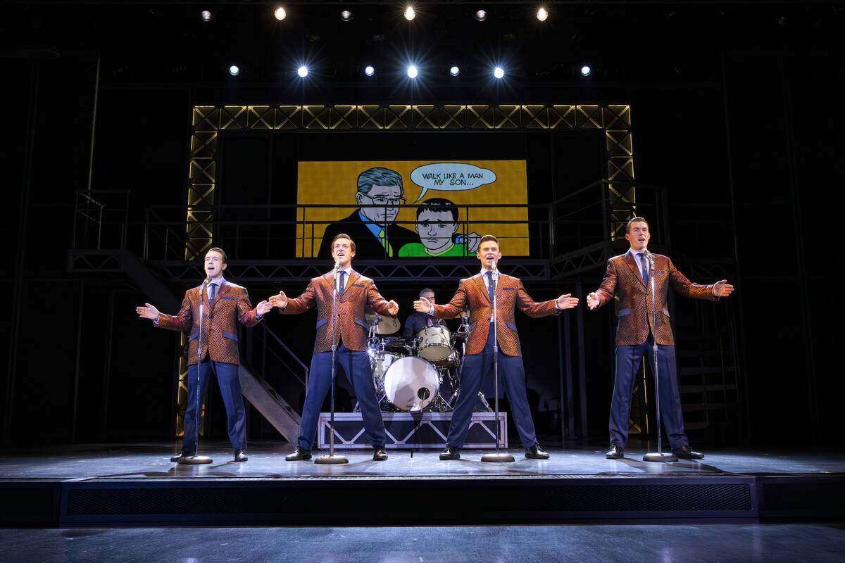 A scene from "Jersey Boys" at Orleans Showroom. (Dave Bassett)