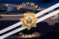 Nevada Highway Patrol. (Bizuayehu Tesfaye/Las Vegas Review-Journal) @bizutesfaye