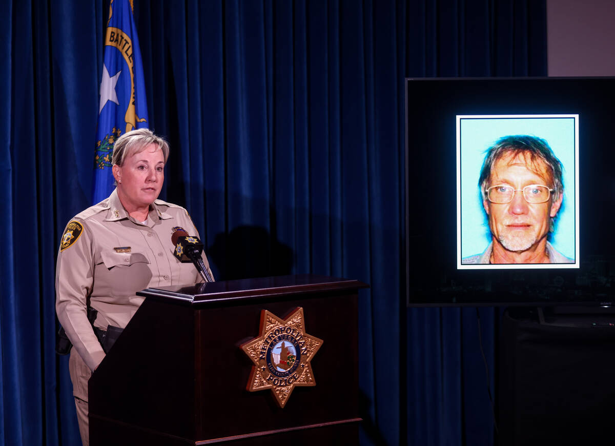 Metropolitan Police Department Assistant sheriff Jamie Prosser addresses media during a press c ...