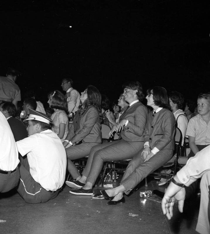 Some fans attended the shows dressed as their favorite Beatle. (LVCVA Archive / Las Vegas News ...