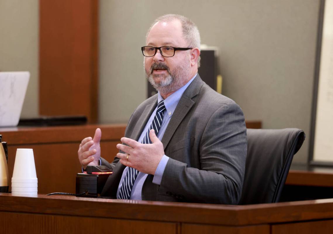 Dan Kulin, who was with the Clark County Office of Communications in 2022, testifies on the wit ...