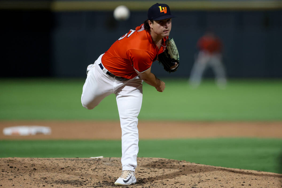 Las Vegas Aviators pitcher J.T. Ginn (36) throws to the Oklahoma City Baseball Club during a Mi ...