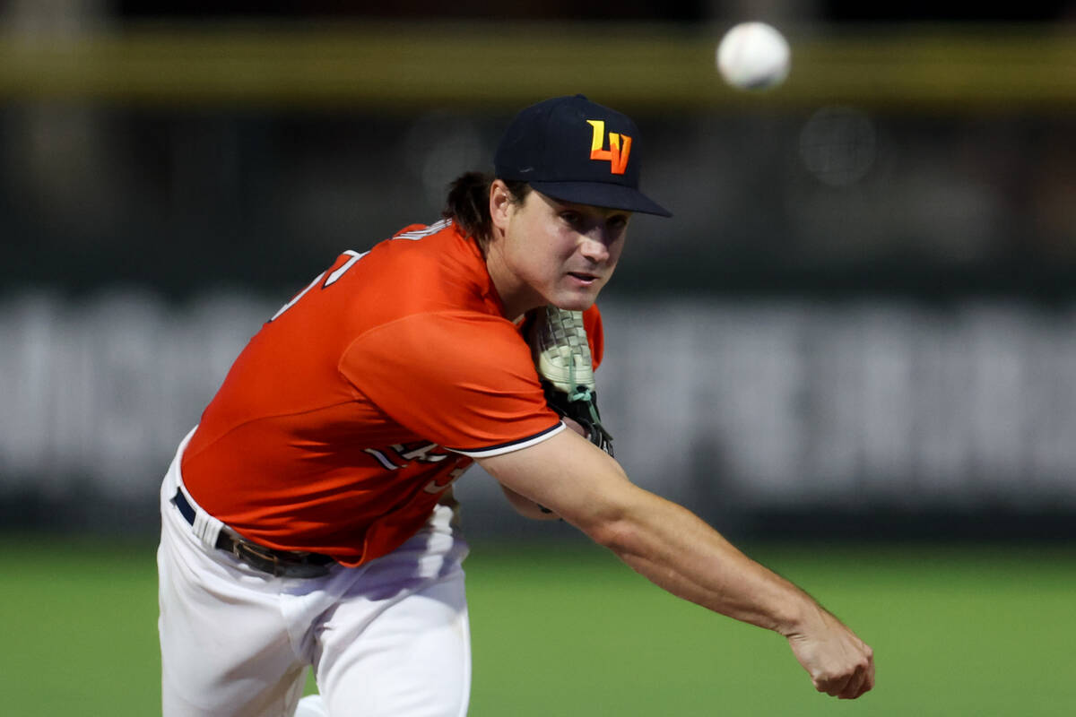 Las Vegas Aviators pitcher J.T. Ginn (36) throws to the Oklahoma City Baseball Club during a Mi ...