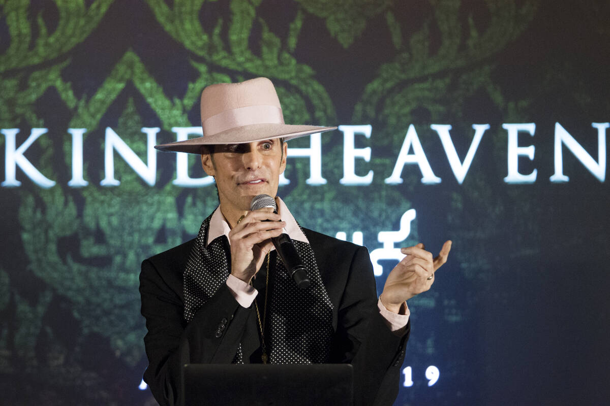 Perry Farrell, artist and chief visionary officer for Immersive Artistry, during a press confer ...