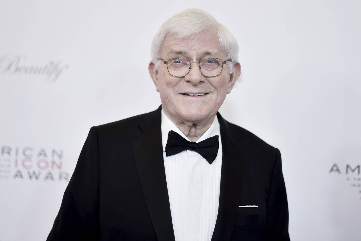 FILE - Phil Donahue attends the 2019 American Icon Awards at the Beverly Wilshire Hotel on May ...