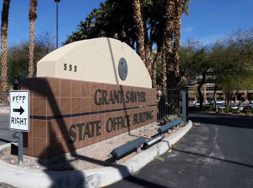 The Grant Sawyer state office building pictured, on Wednesday, March 27, 2024, in Las Vegas. (B ...