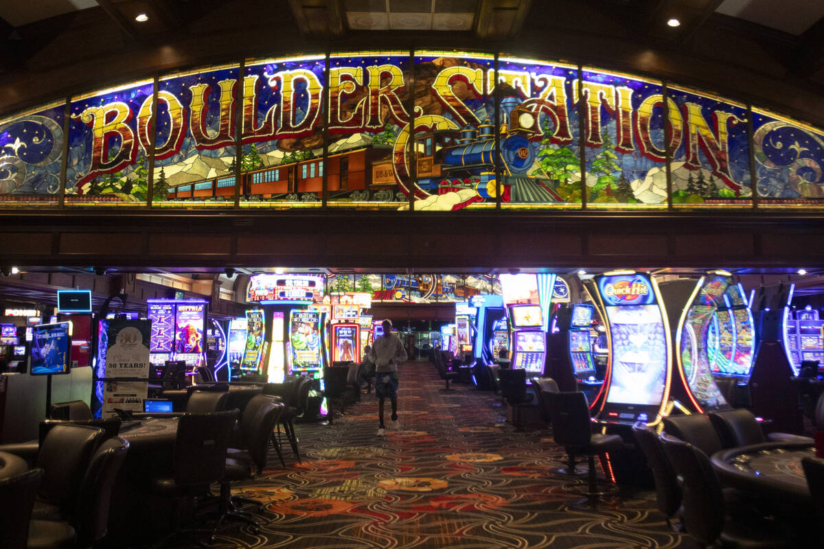 Boulder Station celebrates 30 years of service at the casino, Monday, Aug. 19, 2024, in Las Veg ...