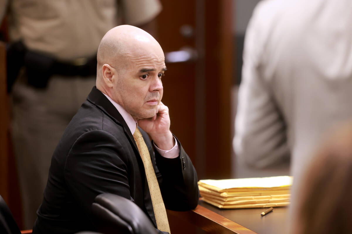 Robert Telles waits for court to start after the lunch break on the 10th day of his murder tria ...