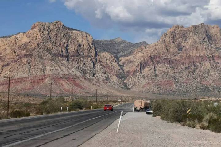 State Route 159 and Red Rock Canyon National Conservation Area. (K.M. Cannon/Las Vegas Review-J ...