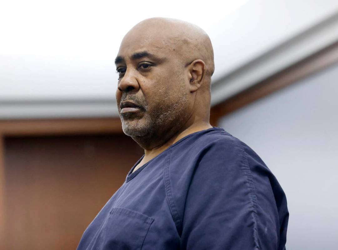 Duane “Keffe D” Davis, who is accused of orchestrating the 1996 slaying of Tupac Shakur, ap ...