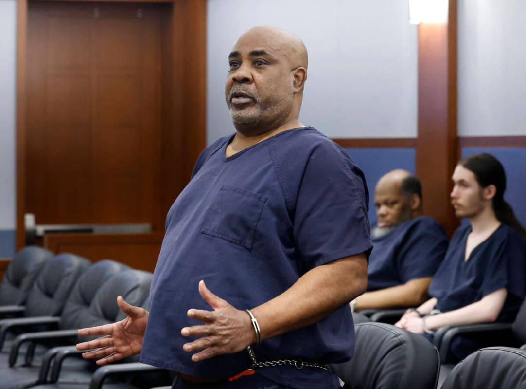 Duane “Keffe D” Davis, who is accused of orchestrating the 1996 slaying of Tupac Shakur, ap ...