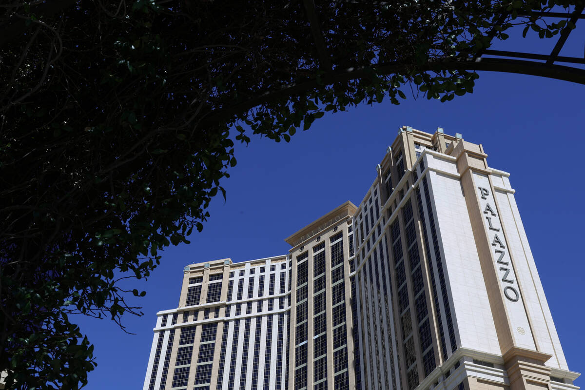 Palazzo on Tuesday, Aug. 20, 2024, on the Las Vegas Strip. (Ellen Schmidt/Las Vegas Review-Journal)