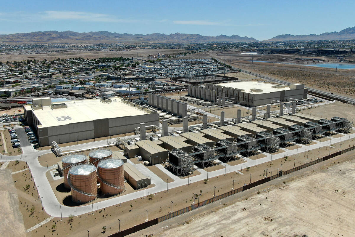 Aerial view of the Google Data Center in Henderson. (Las Vegas Review-Journal/File)