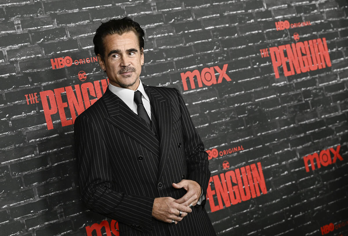 Colin Farrell attends the premiere of the HBO Original Limited Series "The Penguin" a ...