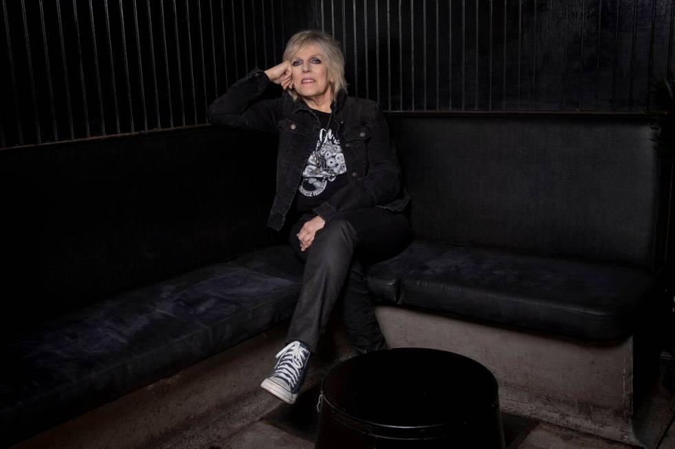 Lucinda Williams poses for a portrait on Friday, March 24, 2023 in New York to promote her book ...