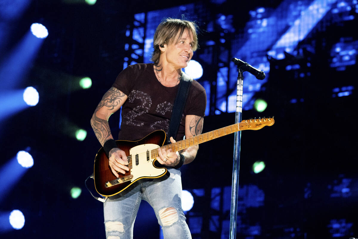 Keith Urban performs during CMA Fest on Saturday, June 8, 2024, in Nashville, Tenn. (Photo by A ...