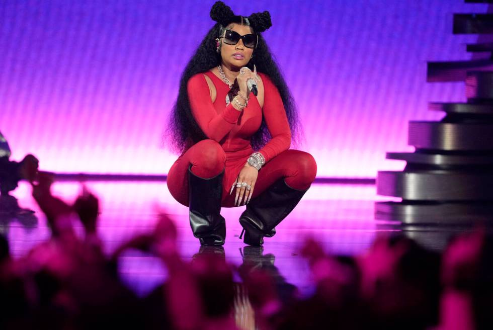 Nicki Minaj performs during the MTV Video Music Awards on Tuesday, Sept. 12, 2023, at the Prude ...