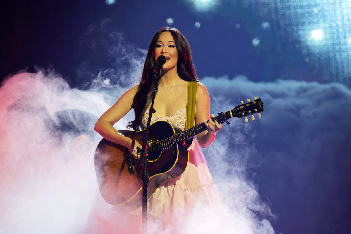 Kacey Musgraves performs on Thursday, Sept. 12, 2024, in Rosemont, Ill. (Photo by Rob Grabowski ...