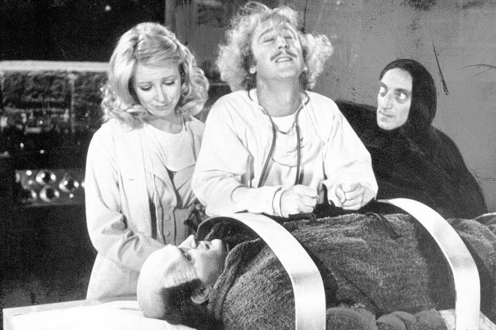 From left: Teri Garr, Gene Wilder, Marty Feldman, and Peter Boyle in "Young Frankenstein.& ...