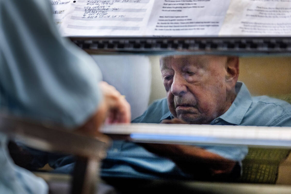 95-year-old pianist Don "Pops" Friend plays his finale at Atria Seville Senior Assist ...