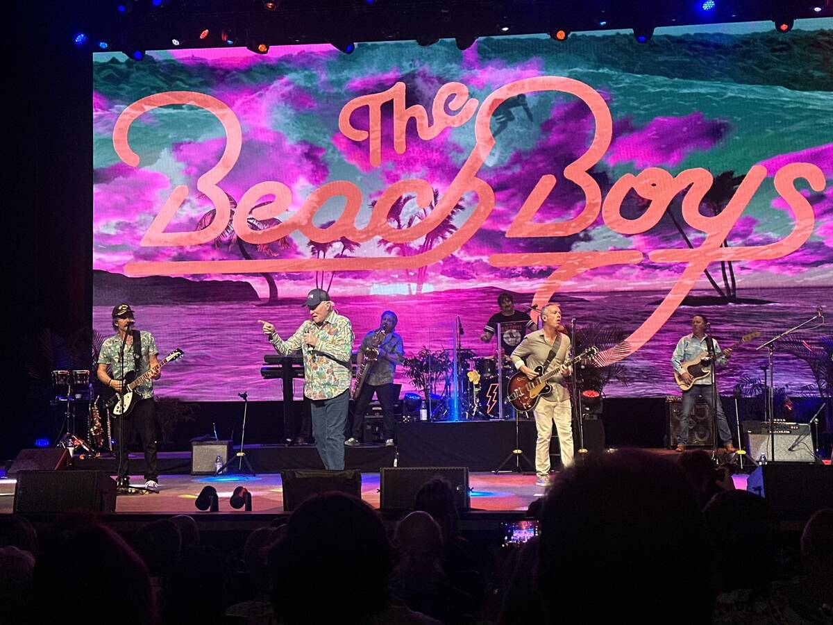 The Beach Boys are shown at The Venetian Theatre is shown on Wednesday, Sept. 4, 2024. (John Ka ...