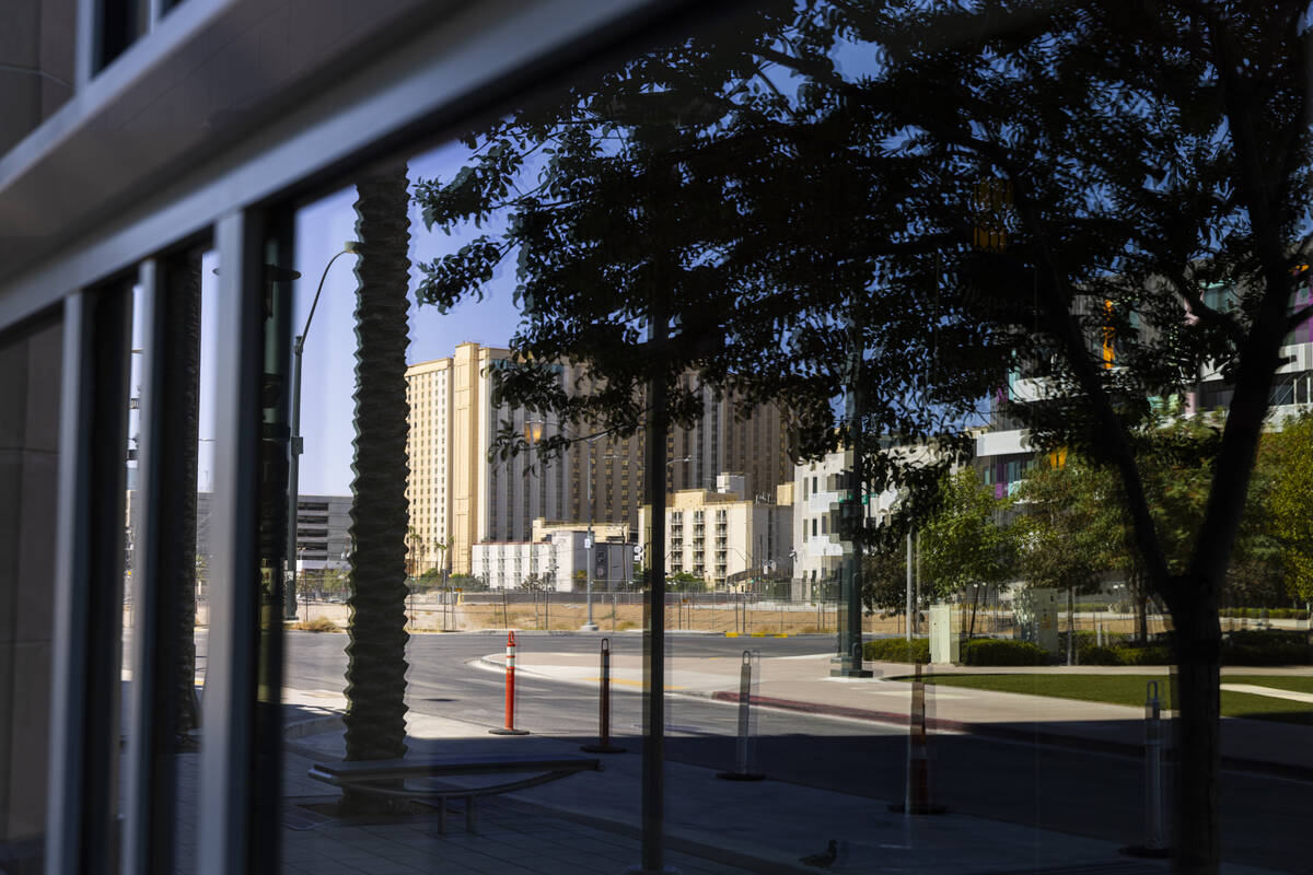 The proposed site of the Las Vegas Museum of Art is seen in Symphony Park on Wednesday, Sept. 4 ...