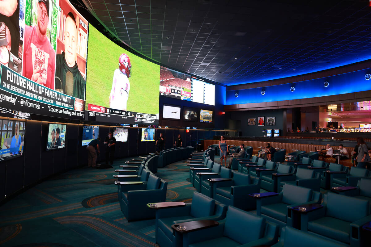 The new Suncoast sportsbook in Las Vegas is shown Wednesday, Sept. 4, 2024. (K.M. Cannon/Las Ve ...