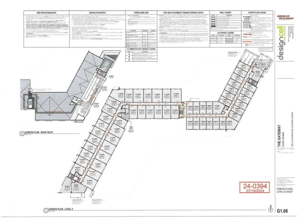 The proposed floorplan of The Gateway. (City of Las Vegas documents)