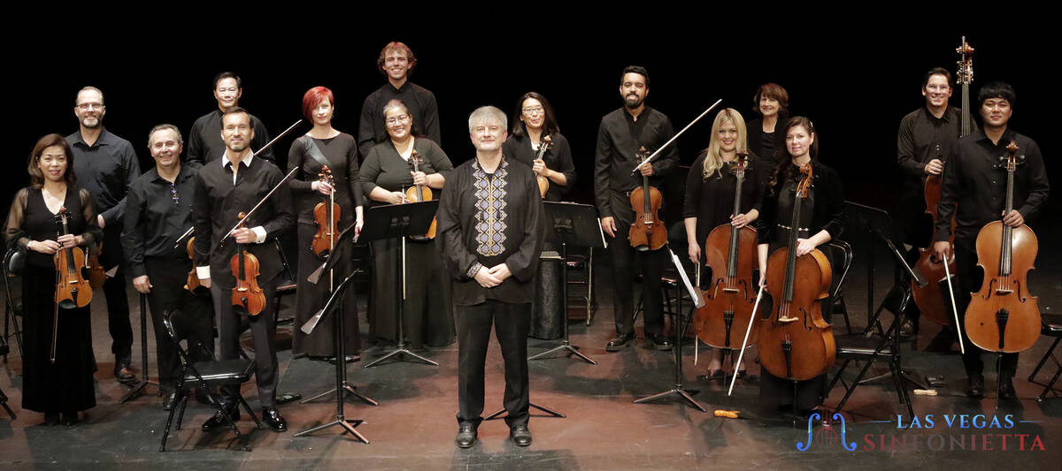 Conductor Taras Krysa and the Las Vegas Sinfonietta (courtesy of Gabriella Benavidez)