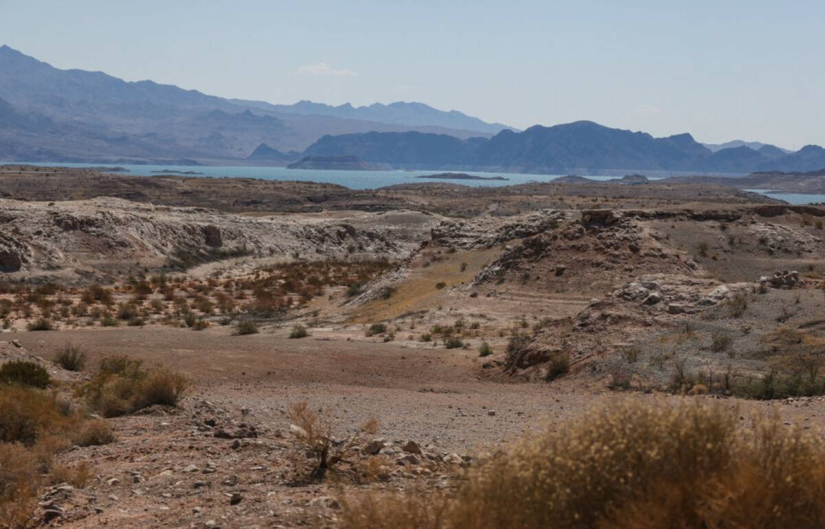 Illegal roads on the terrain in the Government Wash in Lake Mead National Recreation Area in Bo ...