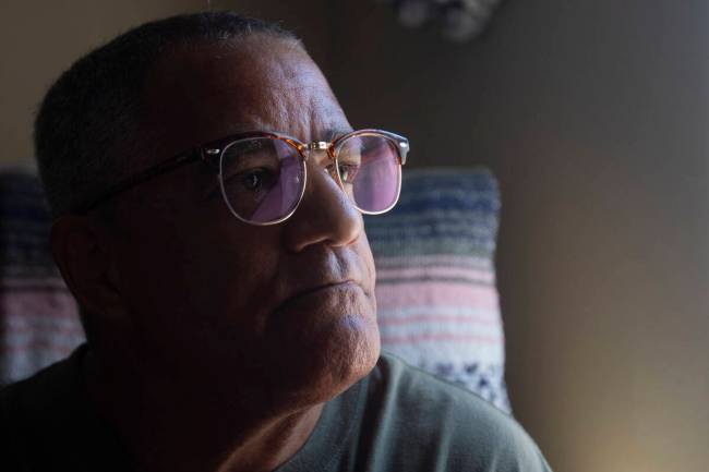 Carlos Gurri sits for a photo Monday, July 15, 2024, in North Las Vegas. Gurri was incarcerated ...