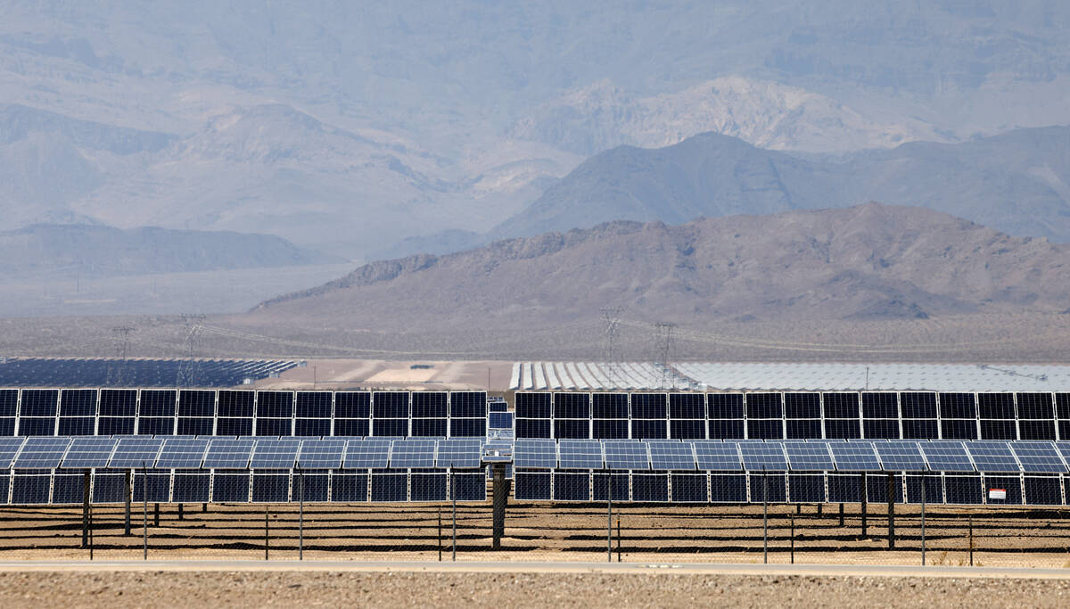 Copper Mountain Solar in El Dorado Valley, pictured on Thursday, Sept. 5, 2024, in Boulder City ...