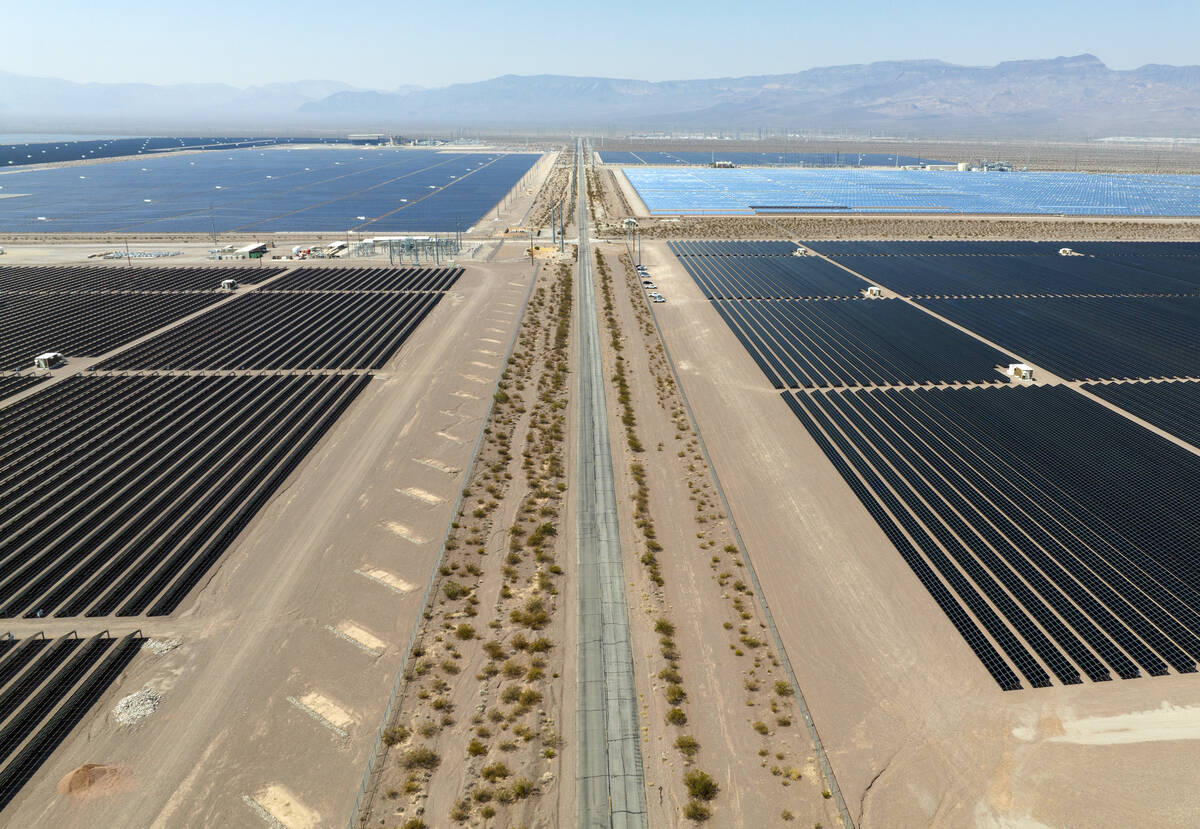 Copper Mountain Solar in El Dorado Valley, pictured on Thursday, Sept. 5, 2024, in Boulder City ...