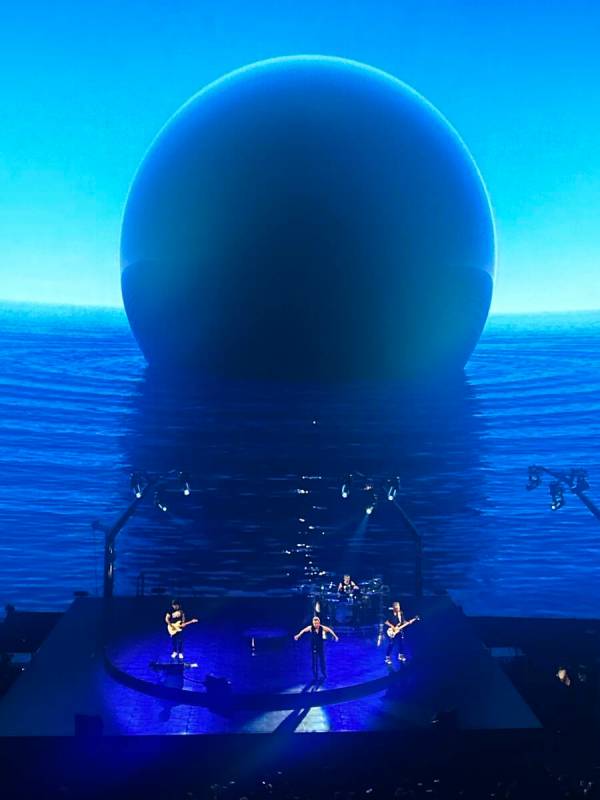 A scene from “V U2 An Immersive Concert Film at Sphere Las Vegas” at Sphere on Thursday, Se ...