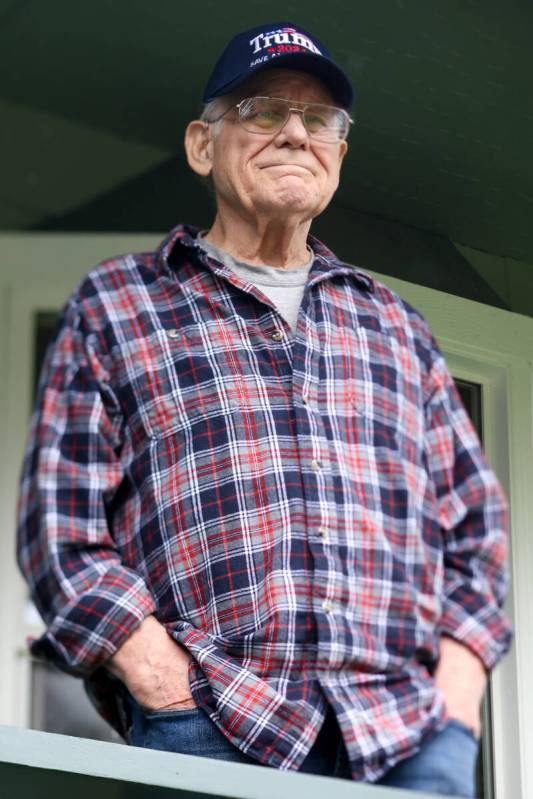 Kenneth Bradshaw, a longtime Alaska resident who is against ranked choice voting, at his home o ...