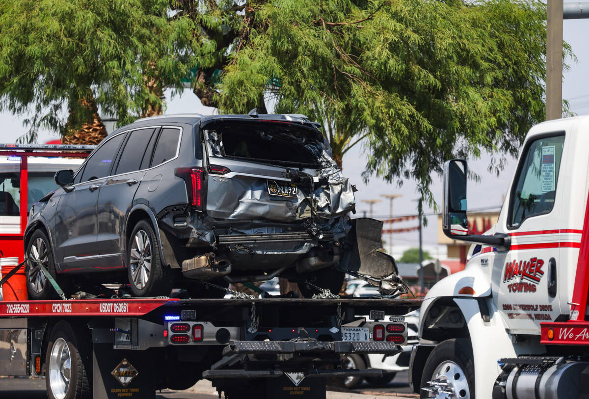 A car involved in a crash where two people were killed early Sunday in a multi-vehicle crash in ...